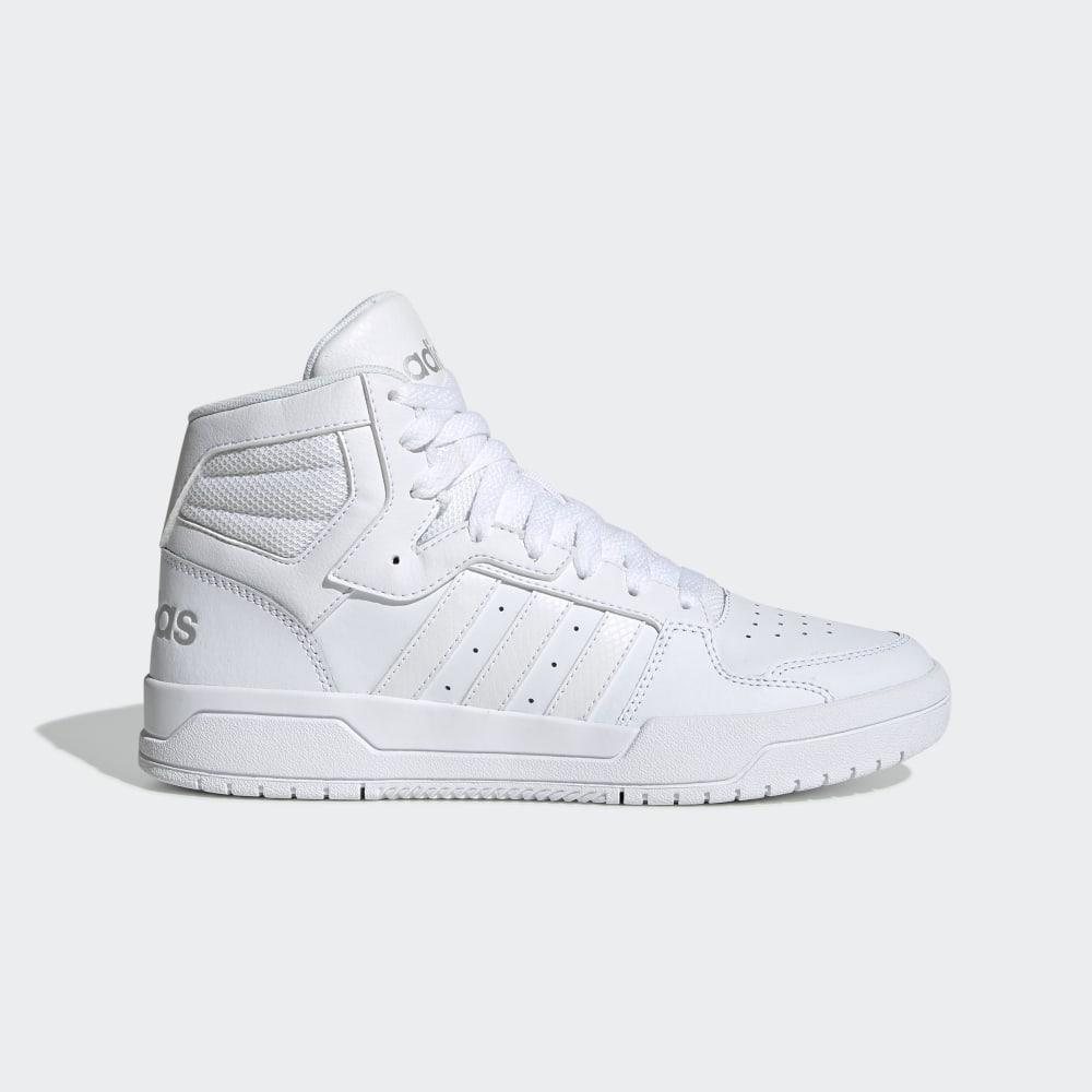 Adidas Entrap Mid Hrvatska - Ženske Tenisice Za Košarku - Bijele/Srebrne (QRSUKC712)